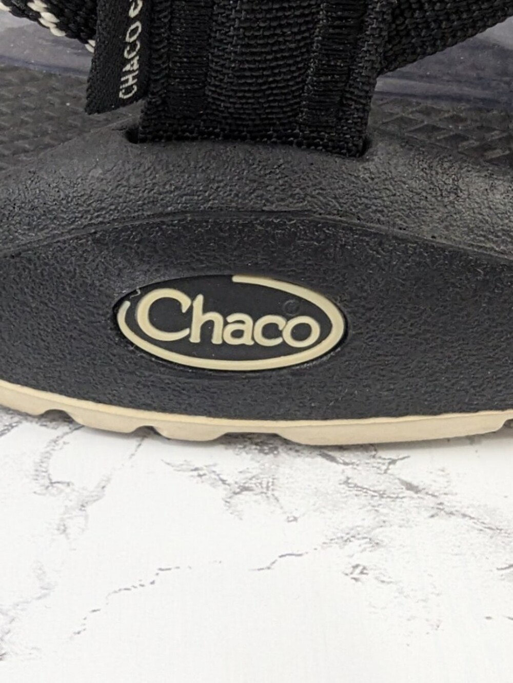 Chaco ZX/2 Cloud Sandal Women's Size 7 Double Strap Toe Loop Geometric Tan Black - Picture 8 of 14
